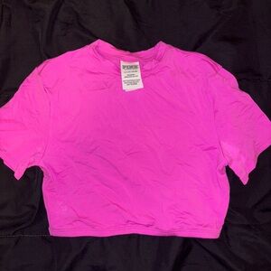 PINK Victoria's Secret Bright Pink Crop Top